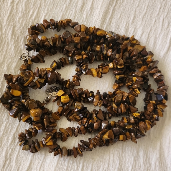 Tiger Eye Gemstone Necklace - Picture 2 of 8